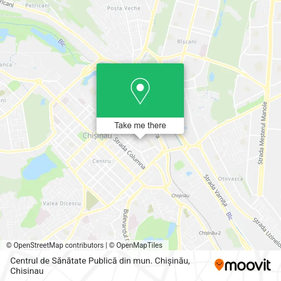 Centrul de Sănătate Publică din mun. Chișinău map