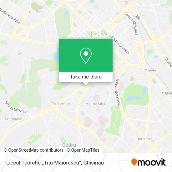 Карта Liceul Teoretic „Titu Maiorescu”