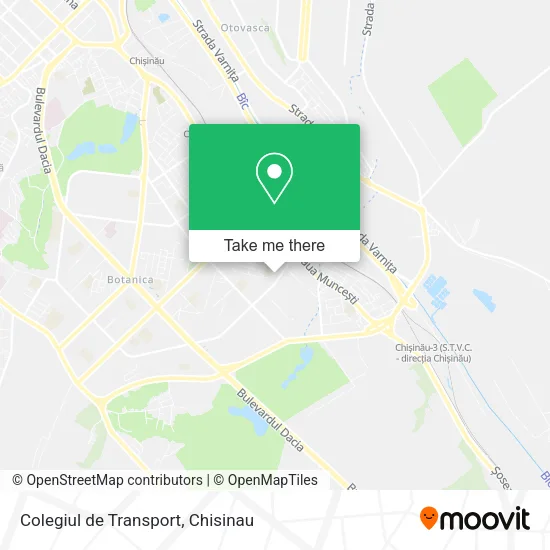 Карта Colegiul de Transport