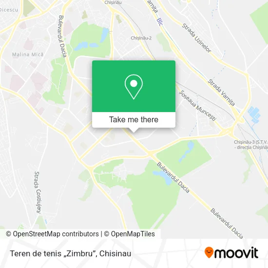 Карта Teren de tenis „Zimbru”