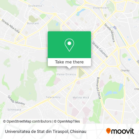 Universitatea de Stat din Tiraspol map