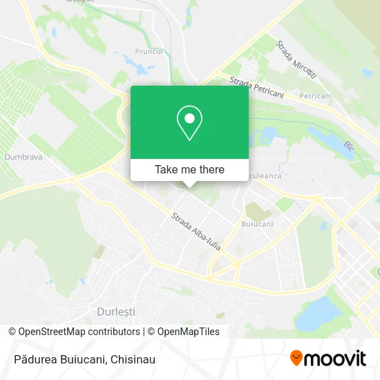 Карта Pădurea Buiucani