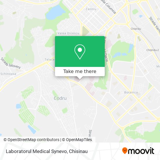 Карта Laboratorul Medical Synevo