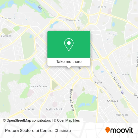 Карта Pretura Sectorului Centru