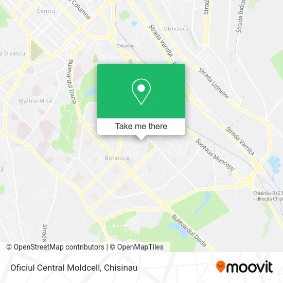 Карта Oficiul Central Moldcell