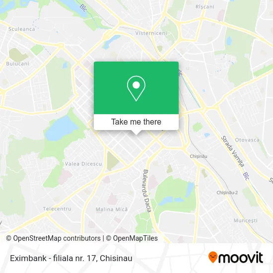 Карта Eximbank - filiala nr. 17