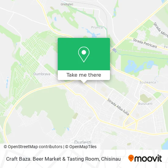 Карта Craft Baza. Beer Market & Tasting Room