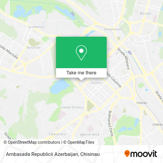 Карта Ambasada Republicii Azerbaijan