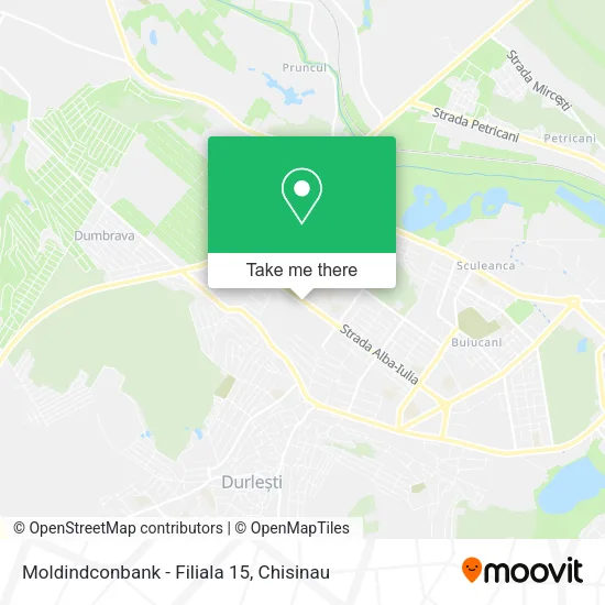Карта Moldindconbank - Filiala 15