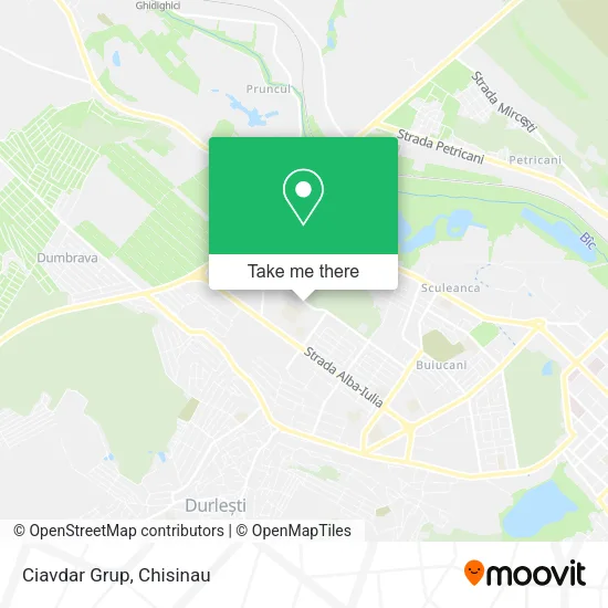 Ciavdar Grup map