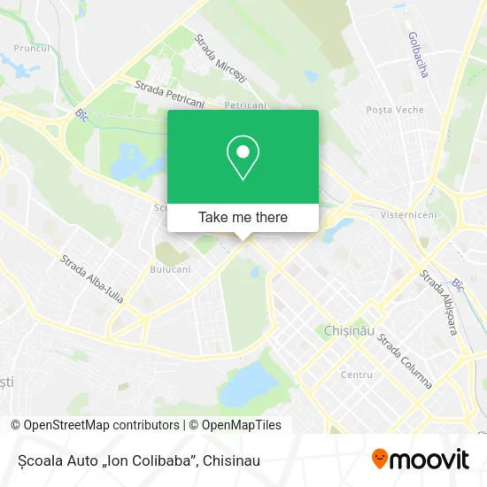 Școala Auto „Ion Colibaba” map