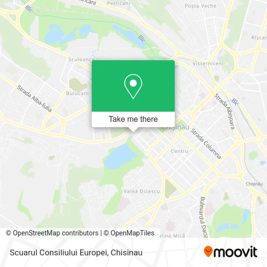 Карта Scuarul Consiliului Europei