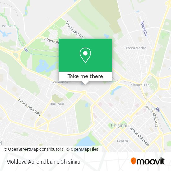 Moldova Agroindbank map