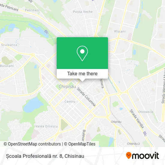 Карта Școala Profesională nr. 8