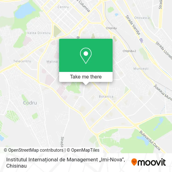Карта Institutul Internațional de Management „Imi-Nova”