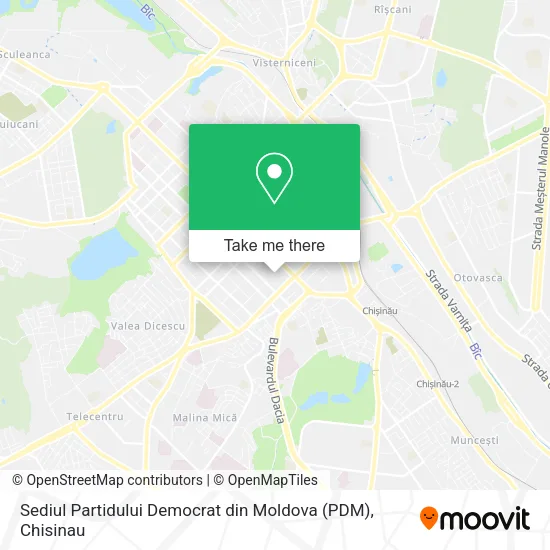 Sediul Partidului Democrat din Moldova (PDM) map