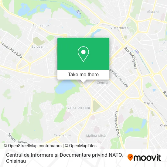 Centrul de Informare și Documentare privind NATO map