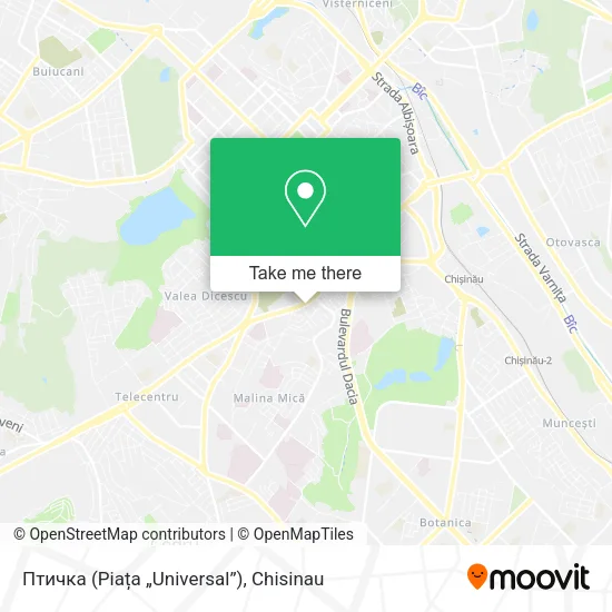 Карта Птичка (Piața „Universal”)