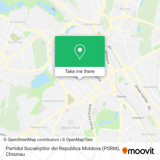 Partidul Socialiștilor din Republica Moldova (PSRM) map