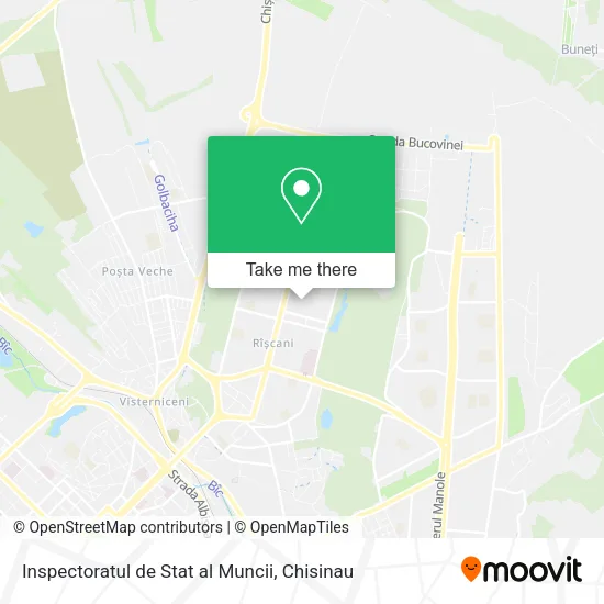 Карта Inspectoratul de Stat al Muncii