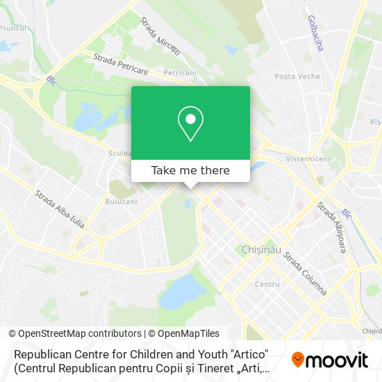 Republican Centre for Children and Youth "Artico" map