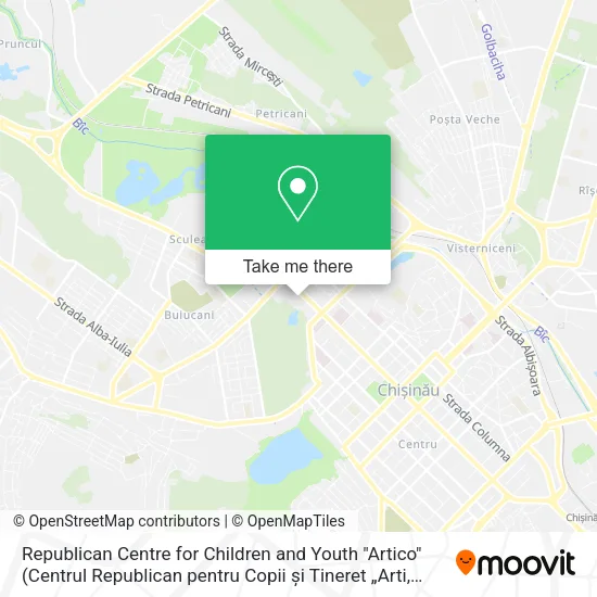 Republican Centre for Children and Youth "Artico" map