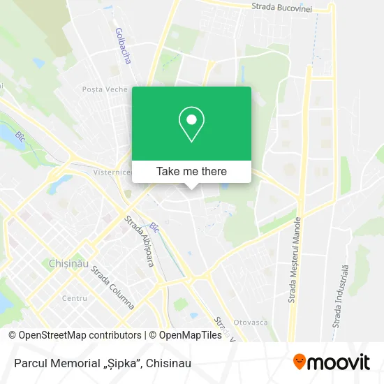 Карта Parcul Memorial „Șipka”