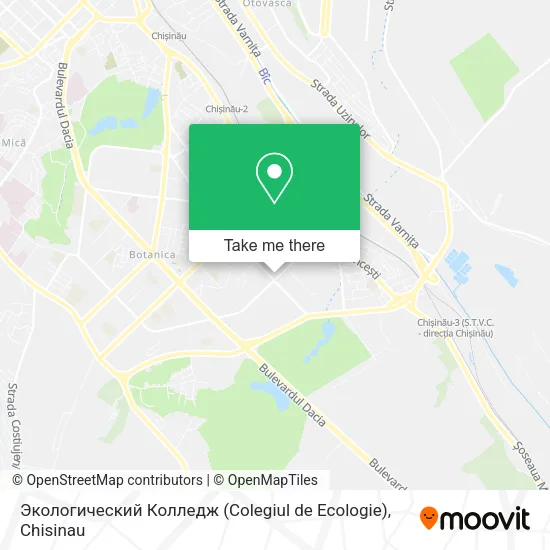 Карта Экологический Колледж (Colegiul de Ecologie)