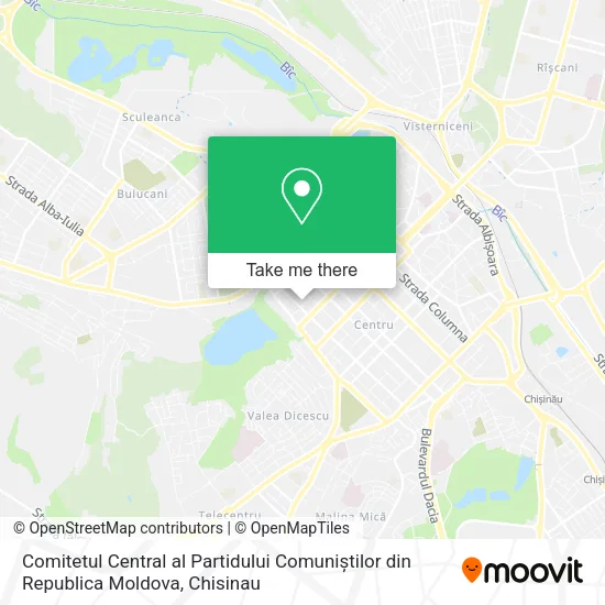 Карта Comitetul Central al Partidului Comuniștilor din Republica Moldova