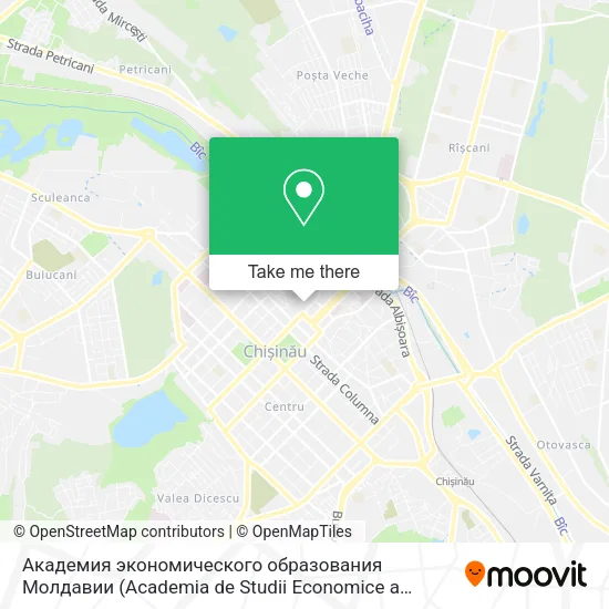 Академия экономического образования Молдавии (Academia de Studii Economice a Moldovei (ASEM)) map