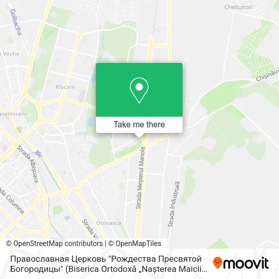 Карта Православная Церковь "Рождества Пресвятой Богородицы"