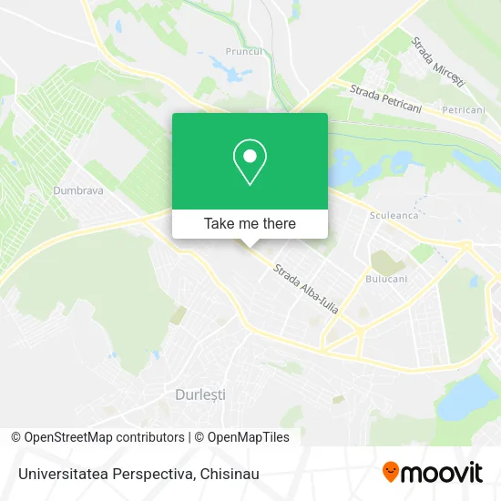 Карта Universitatea Perspectiva