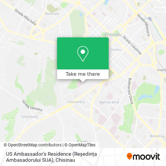 US Ambassador's Residence (Reședința Ambasadorului SUA) map