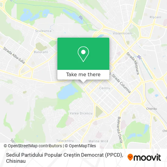Карта Sediul Partidului Popular Creștin Democrat (PPCD)