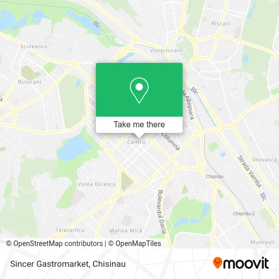 Карта Sincer Gastromarket