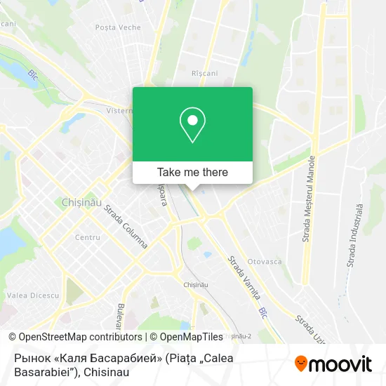 Карта Рынок «Каля Басарабией» (Piața „Calea Basarabiei”)