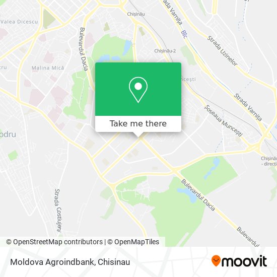 Moldova Agroindbank map