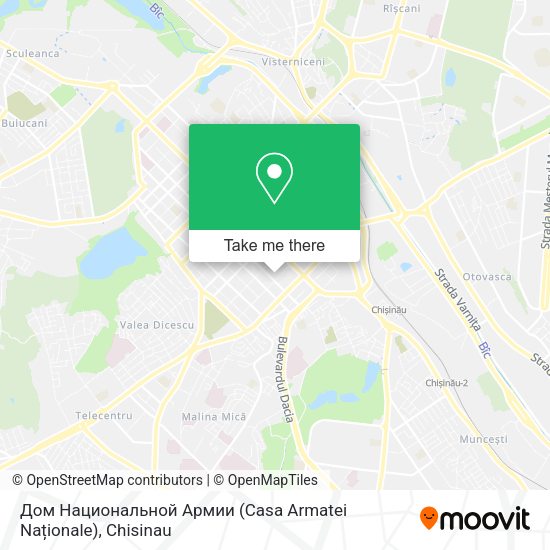Карта Дом Национальной Армии (Casa Armatei Naționale)