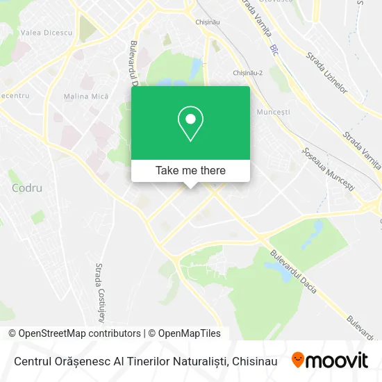 Карта Centrul Orășenesc Al Tinerilor Naturaliști