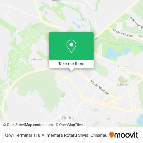 Карта Qiwi Terminal 118 Alimentara Rotaru Silvia