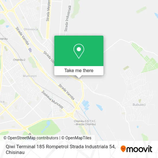 Карта Qiwi Terminal 185 Rompetrol Strada Industriala 54