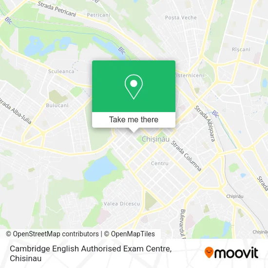 Карта Cambridge English Authorised Exam Centre