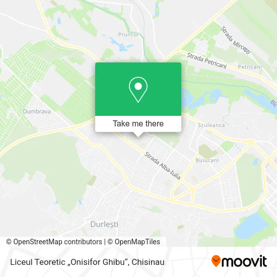 Карта Liceul Teoretic „Onisifor Ghibu“