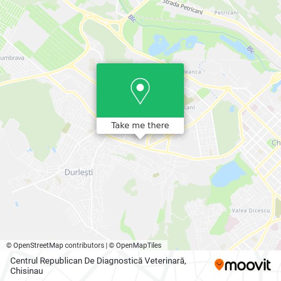 Centrul Republican De Diagnostică Veterinară map