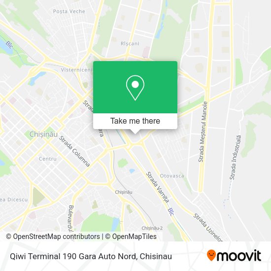 Карта Qiwi Terminal 190 Gara Auto Nord