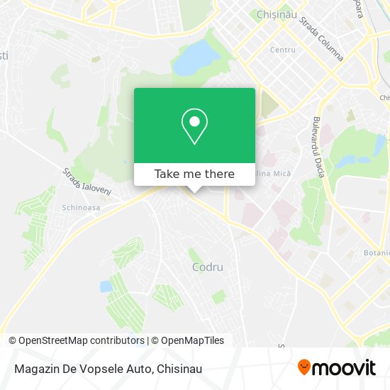 Magazin De Vopsele Auto map