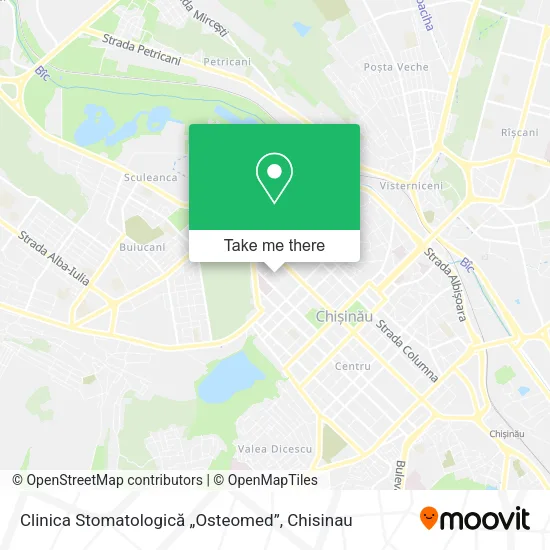 Карта Clinica Stomatologică „Osteomed”
