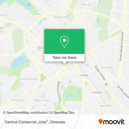 Карта Centrul Comercial „Unic“