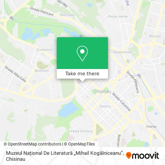 Muzeul Național De Literatură „Mihail Kogălniceanu” map