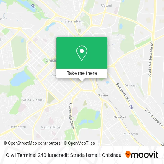 Карта Qiwi Terminal 240 Iutecredit Strada Ismail